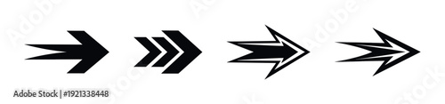 Arrow vector icons set for navigation and direction. black arrow collection