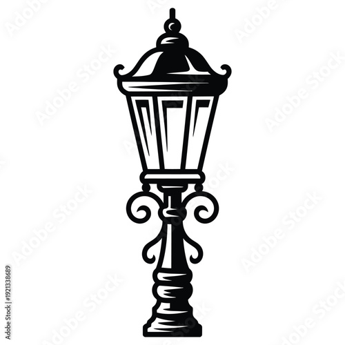 street lamp vector