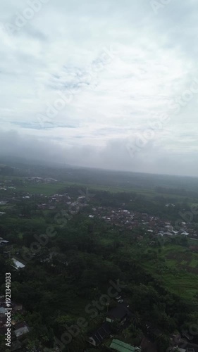 clouds over the city