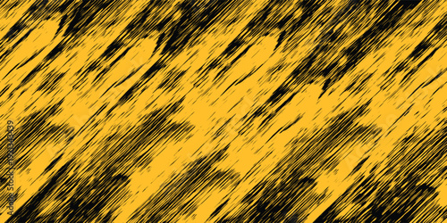 Abstract yellow-blue frame on a dark background. Sporty design in grunge style. Illustration for sports, athletics, training, workout, etc.