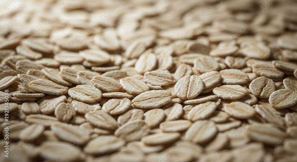 Obraz premium Macro texture shot of raw oats