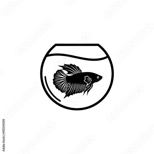 Aquatic Pets and Home Aquarium Hobby Icon