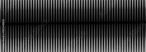 Effect grey degrade with gradient concept patern and simple geometric white. Gradated bar stripe with retro thin modern and bg black straight. Line linear effect with fade thick gradient