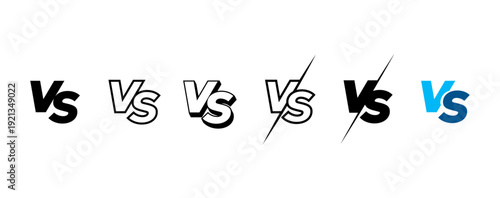 VS Versus Symbol Vector Set with Dynamic Typography Styles
Competition Battle Comparison Text Icons on Transparent Background PNG
