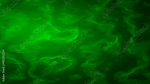 Mysterious Dark Green Water Surface Texture Loop.