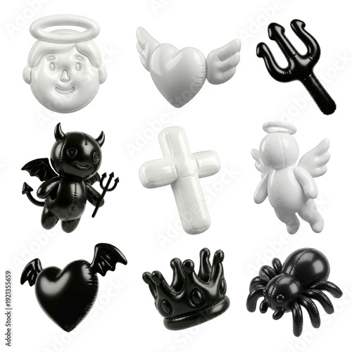 Angels and Demons 3D Icon Collection