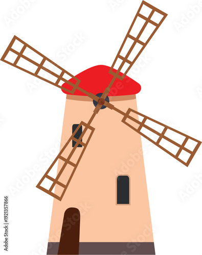 Illustration of a mill