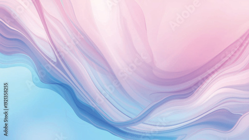 Soft Pastel Gradient Abstract Wave Background with Smooth Flow.