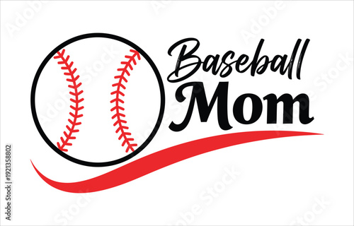 Baseball Mom Sports Fan Vector