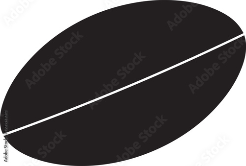 Rugby Ball Professional Match Silhouettes