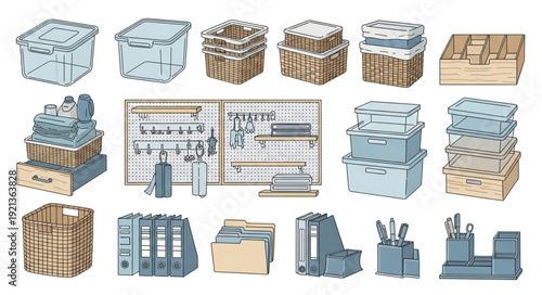 Collection of Various 3D Model Components.
