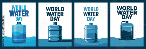 World Water Day Collection with Water Bottle Design
