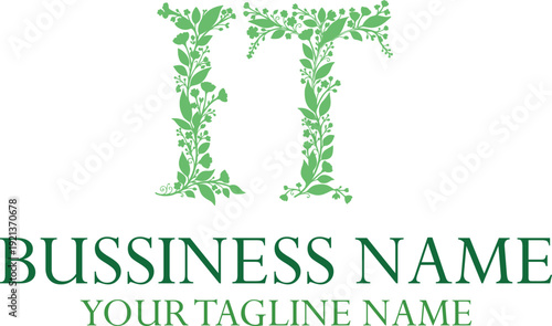 IT I it initial logo | initial based abstract modern minimal creative logo, vector template image. luxury logotype logo, real estate homie logo. typography logo. initials logo