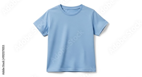 Light blue plain short sleeve t-shirt for casual wear, perfect for summer