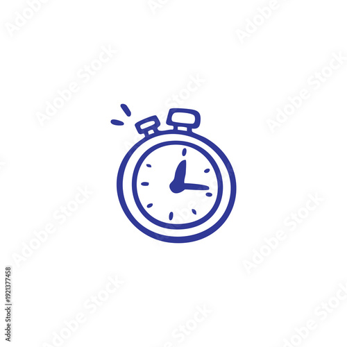 Stopwatch Icon Time Management Symbol