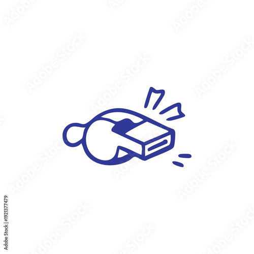 Whistle Blowing Loud Signal Alert