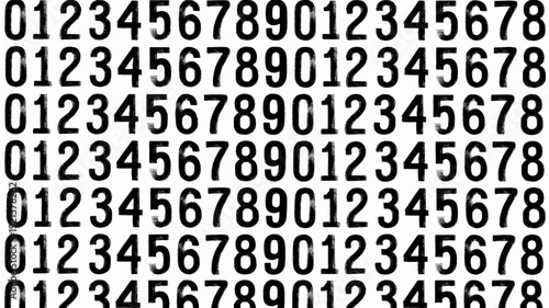 "Numeric Sequence Grid Pattern"