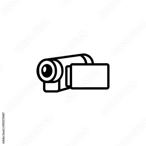 Camcorder line icon vector outline