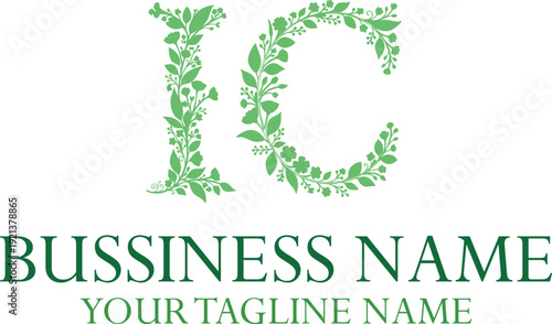 IC I ic initial logo | initial based abstract modern minimal creative logo, vector template image. luxury logotype logo, real estate homie logo. typography logo. initials logo