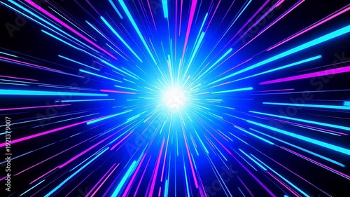 VibrantWhiteLightwithBlueandPurpleRays