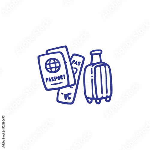 Travel Essentials Illustration