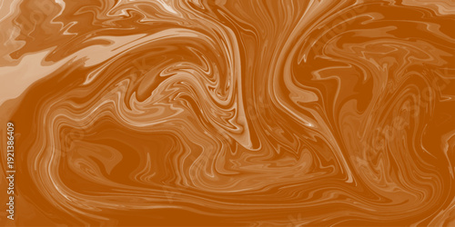 Abstract brown liquid marble texture background. Caramel fluid art vector illustration.