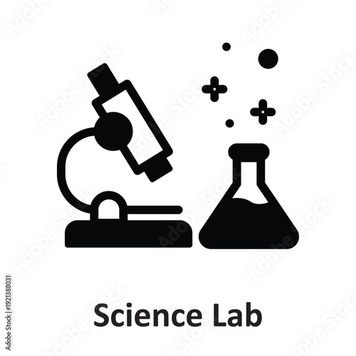 Science Lab Vector icon which can easily modify or edit