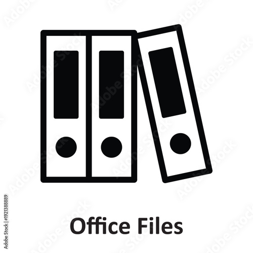 Office Files Vector icon which can easily modify or edit