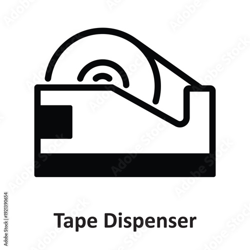 Tape Dispenser Vector icon which can easily modify or edit