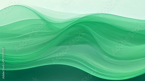 Abstract green wave pattern