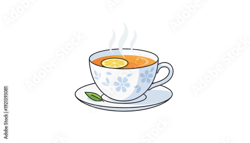 cup of tea with lemon