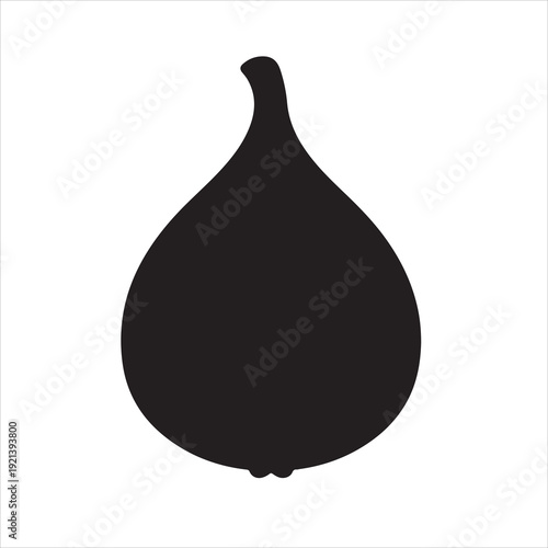 A fig fruit silhouette vector style