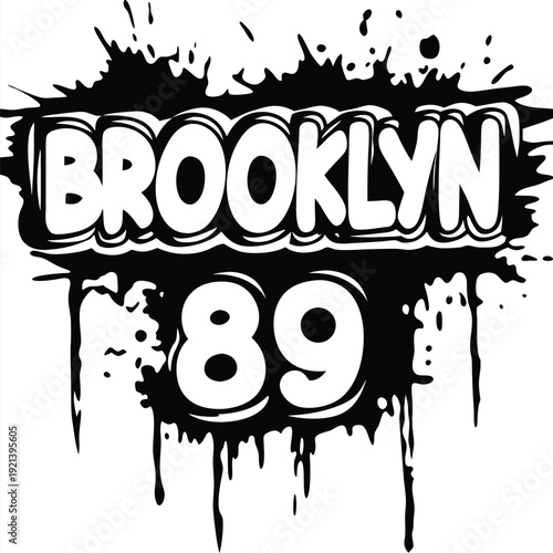 Bold Brooklyn 89 stands out with black drips and a graffitistyle flair