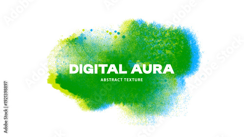 Abstract halftone ink blob, grunge art. Black paint stroke texture. Wallpaper design. Hand drawn watercolor isolated vector illustration