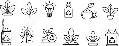 Farm icons and produce illustrations