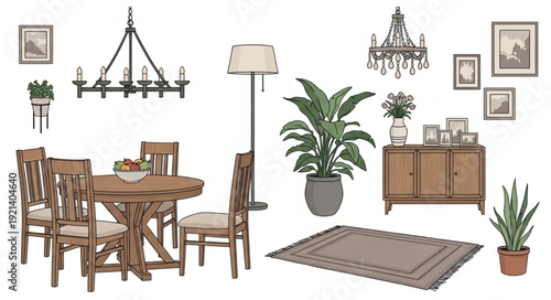 Dining Room Furniture and Decor.