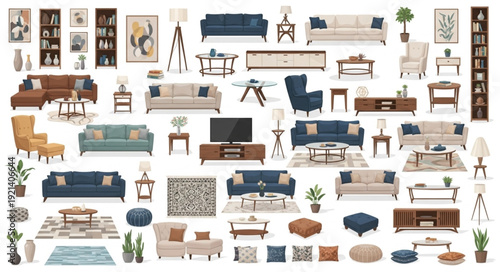 Furniture and Home Decor Items.