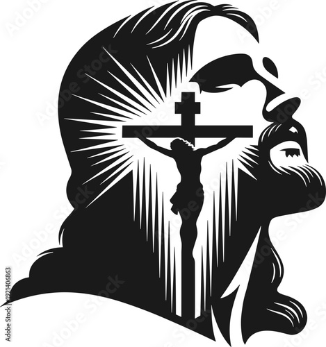 Jesus face svg, rolling stones svg, easter svg, resurrection tomb svg, christian easter svg, good friday svg, holiday svg, easter holiday svg, he is risen svg