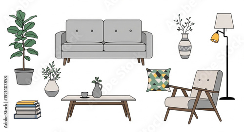 Furniture and Home Decor Items.