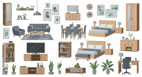 Furniture and Home Decor Items.