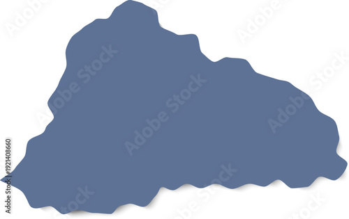 Abstract blue color map shape background