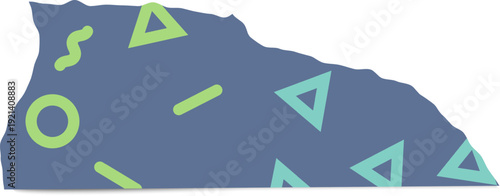 Abstract geometric shapes creating a retro pattern background