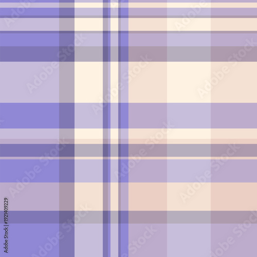 Yard textile check tartan, nyc vector fabric plaid. Dye seamless pattern background texture in light and indigo colors.
