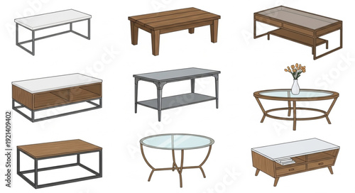 Furniture Coffee Tables Various Designs.