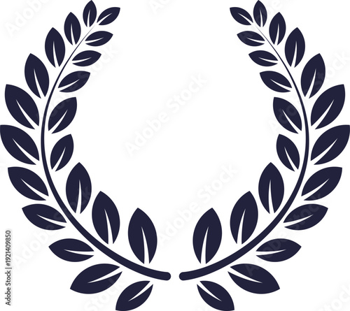Laurel wreath celebrating victory achievement and success