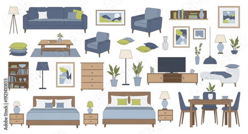 Furniture and Home Decor Items.