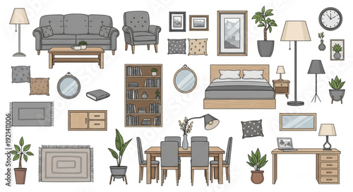 Furniture and Home Decor Items.