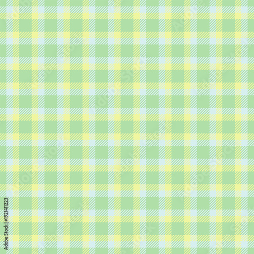 Fur pattern fabric seamless, covering plaid texture vector. Book check background tartan textile in light and lime colors.
