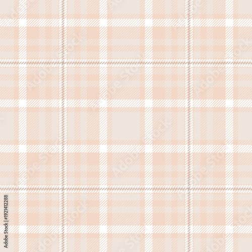 Creation check texture plaid, blanket fabric pattern vector. Heritage textile seamless background tartan in white and light colors.