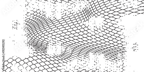 Mesh texture for fishing nets. Grunge pattern for sportswear or soccer goal, volleyball net, basketball hoop, hockey, athletics. Mesh modern net.Eps10